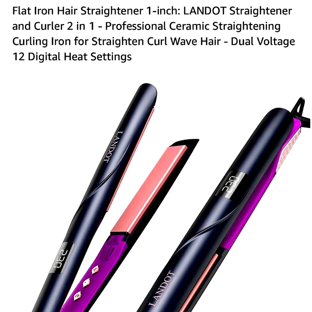 Landot hair straightener/curler